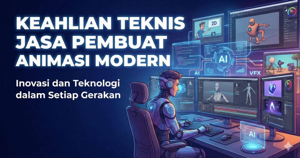 9 Keahlian Teknis Utama yang Dimiliki Jasa Pembuat Animasi Modern