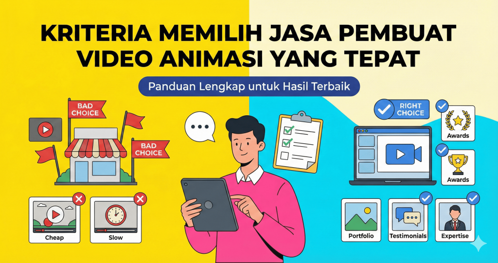 8 Kriteria Emas dalam Memilih Jasa Pembuat Video Animasi Profesional